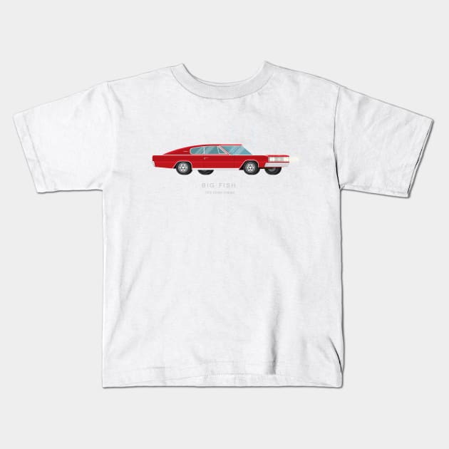 Big Fish - Famous Cars Kids T-Shirt by Fred Birchal